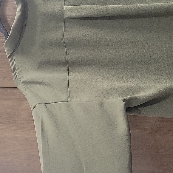 J. Jill-Button Up Collared Blouse Olive Green-Size XLarge - Picture 13 of 15